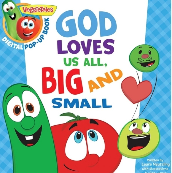 VeggieTales: God Loves Us All, Big and Small, a Digital Pop-Up Book (padded) - Picture 1 of 3